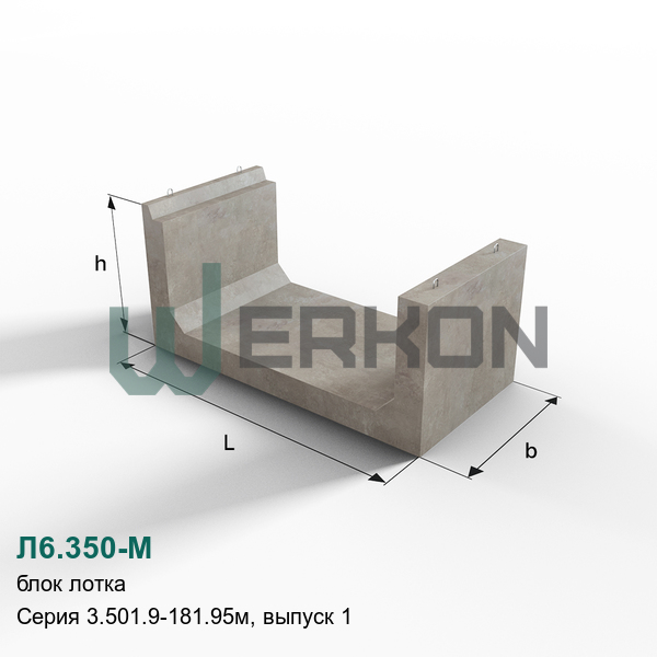 Л6.350-М Блок лотка Серия 3.501.9-181.95м, выпуск 1